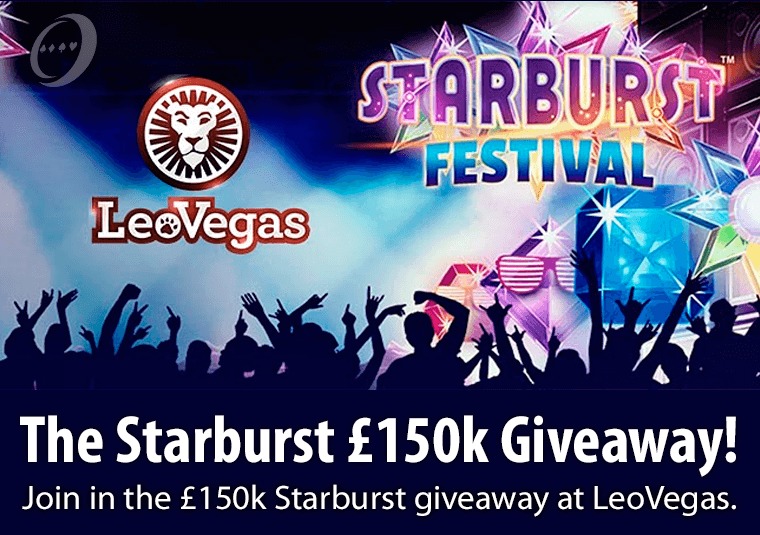 Join in the 150k Starburst giveaway at LeoVegas