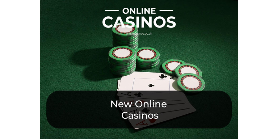 Four aces and four piles of green chips that can be be used at the top new casinos rest on a green surface