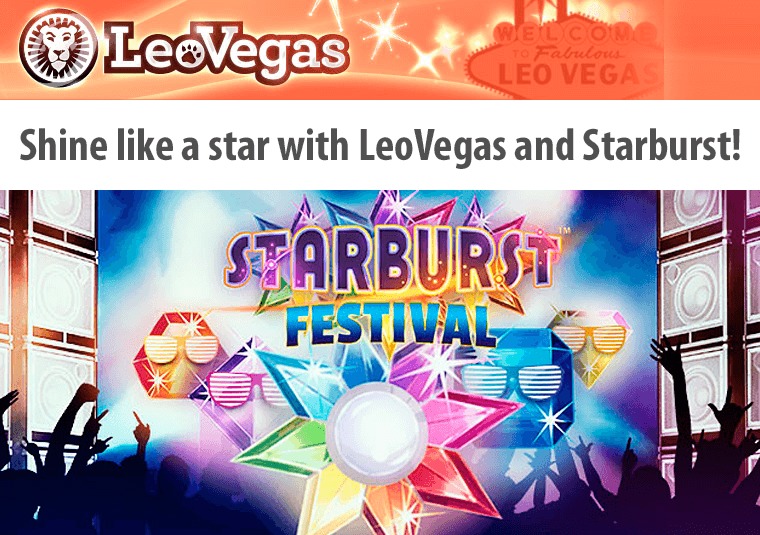 Get a share of 150k playing Starburst at LeoVegas