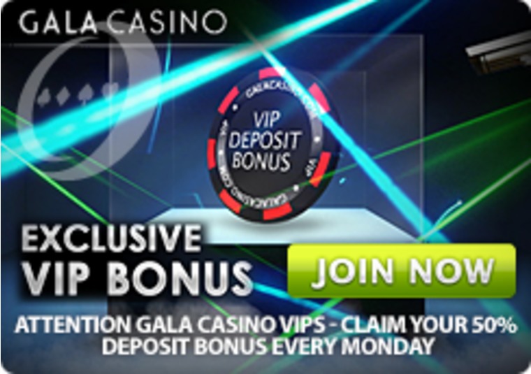 Attention Gala Casino VIPs - Claim Your 50% Deposit Bonus Every Monday