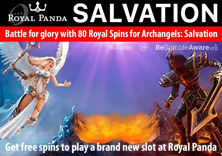 Get free spins to play a brand new slot at Royal Panda