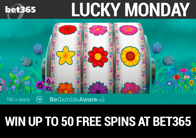 Win up to 50 free spins at bet365