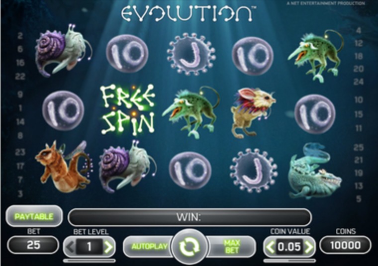 Evolution Slot at Mr Green