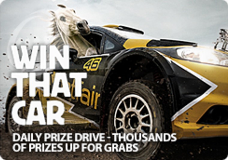 Win prizes, including a car, on Betfair Casino's Daily Prize Drive