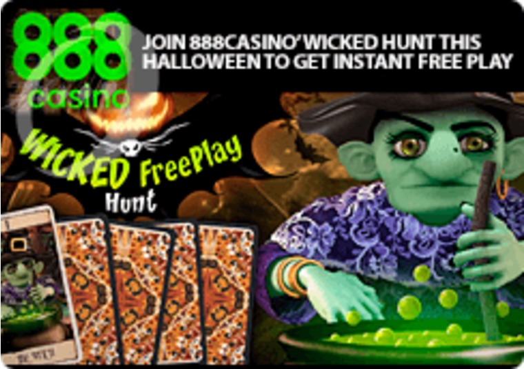 Join 888casino's wicked hunt this Halloween to get instant free play
