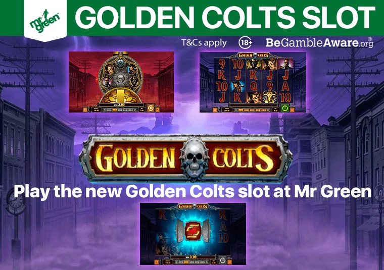 Play the new Golden Colts slot at Mr Green