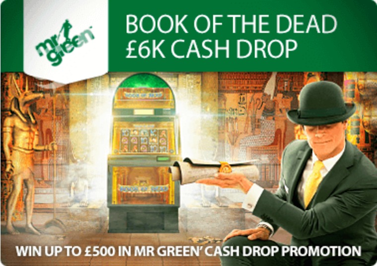 Win up to 500 in Mr Green's cash drop promotion