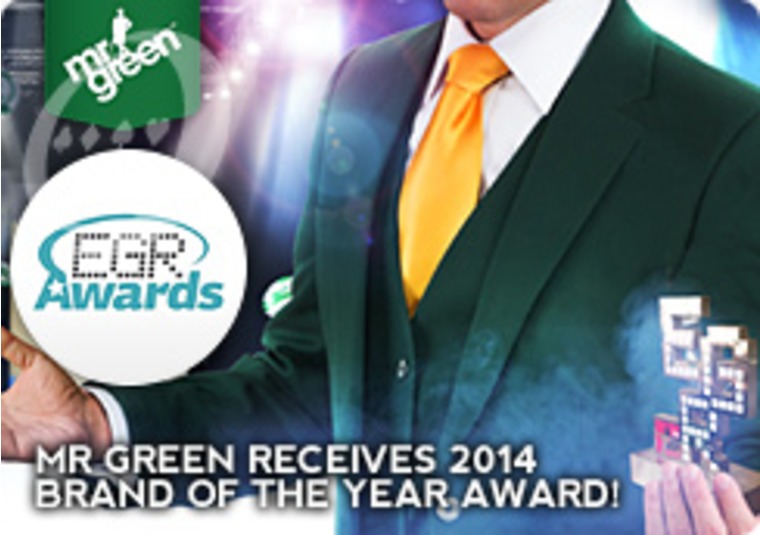 Mr Green Receives 2014 Brand of the Year Award