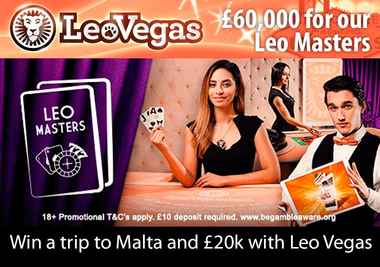 Win a trip to Malta and £20k with Leo Vegas