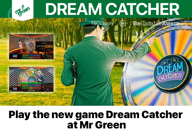 Play the new game Dream Catcher at Mr Green