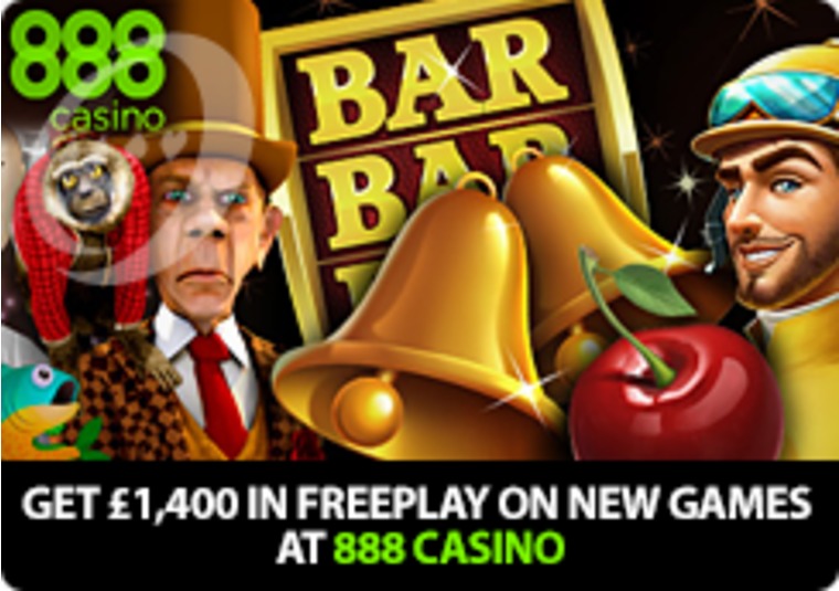 Get 1,400 in Freeplay on New Games at 888 Casino