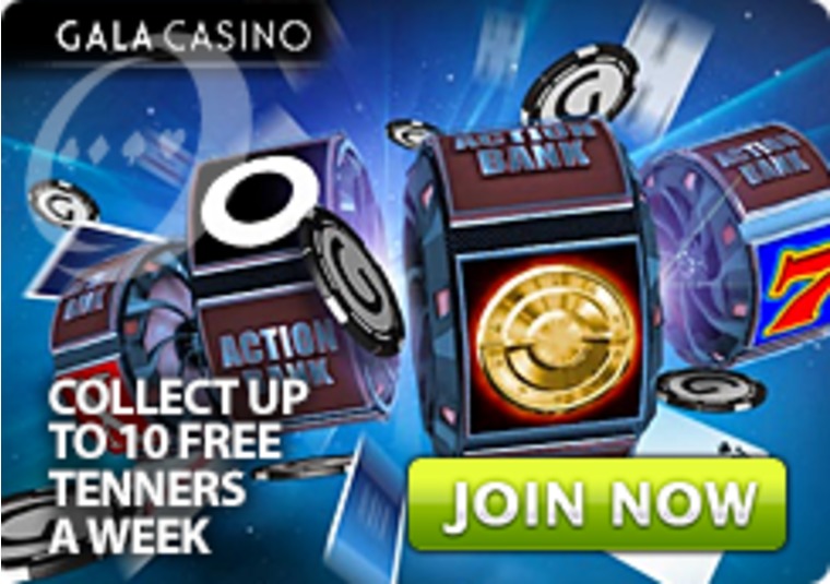 Get free tenners from Gala Casino to crack the safe at the Action Bank