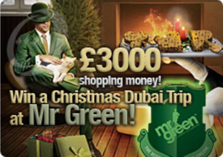 Win a Christmas Dubai Trip at Mr Green
