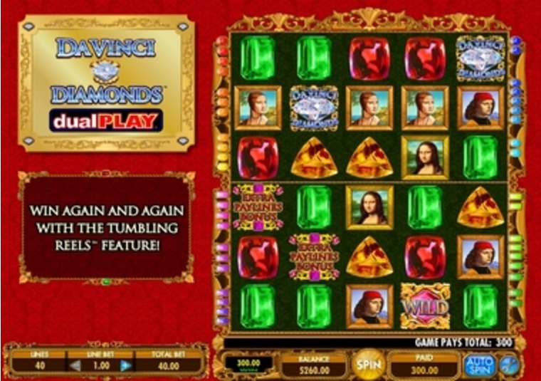 New Game Da Vinci Diamonds Dual Play