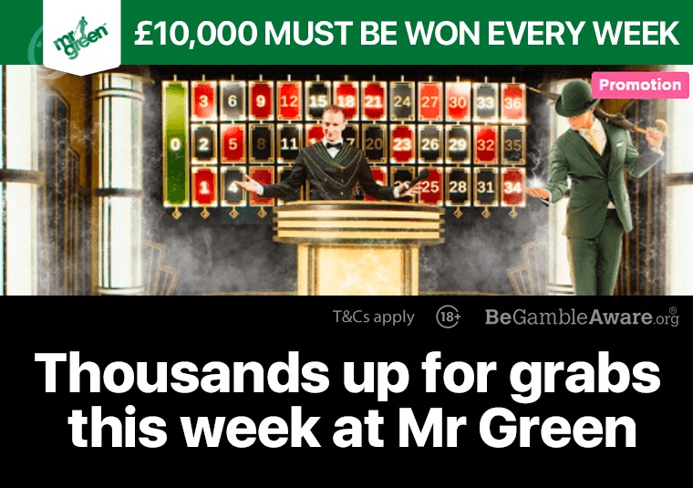 Thousands up for grabs this week at Mr Green