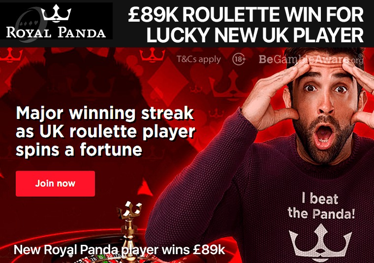 New Royal Panda player wins 89k