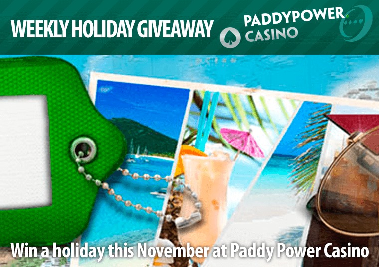 Win a holiday this November at Paddy Power Casino