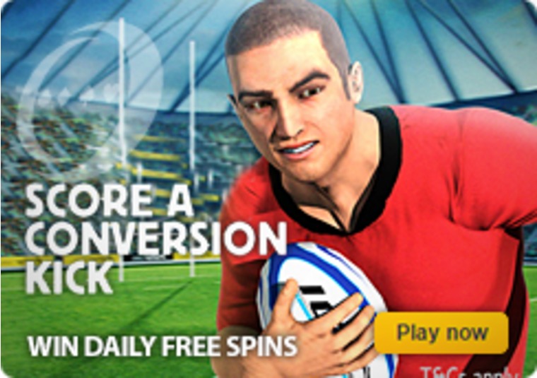 Get into the Rugby World Cup mood and win free spins at Betfair Casino