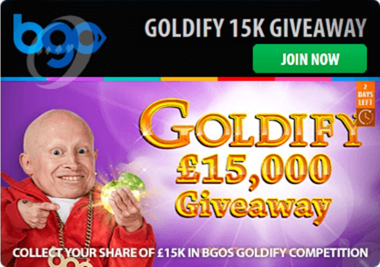Collect your share of 15k in bgo's Goldify competition