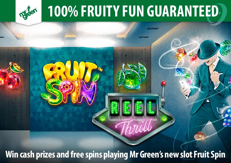 Play the new slot Fruit Spins at Mr Green