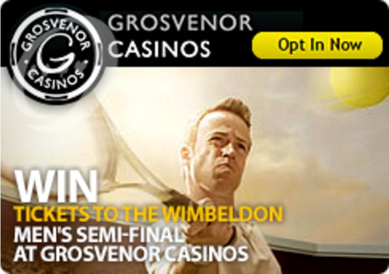 Win Tickets to the Wimbeldon Men's Semi-Final at Grosvenor Casinos