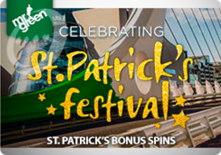 Celebrate St Patrick's Day with bonus spins at Mr Green