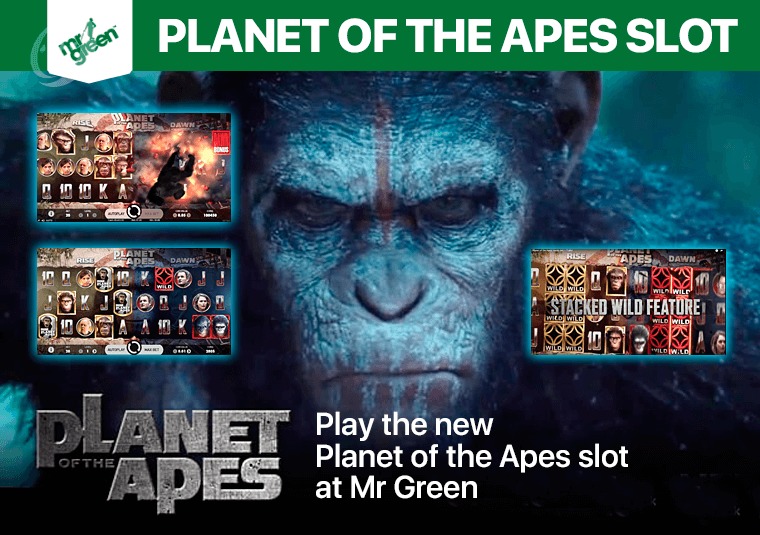 Play the new Planet of the Apes slot at Mr Green
