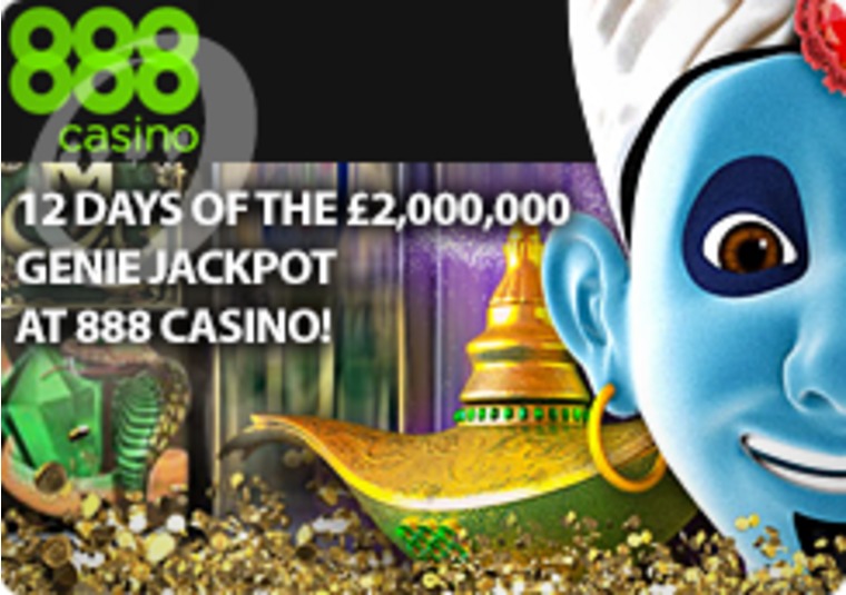 12 Days of the 2,000,000 Genie Jackpot at 888 Casino