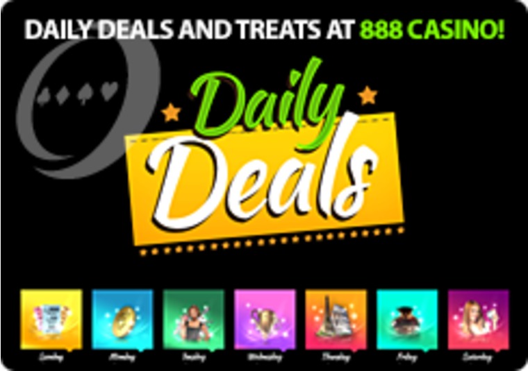 Daily Deals and Treats at 888 Casino