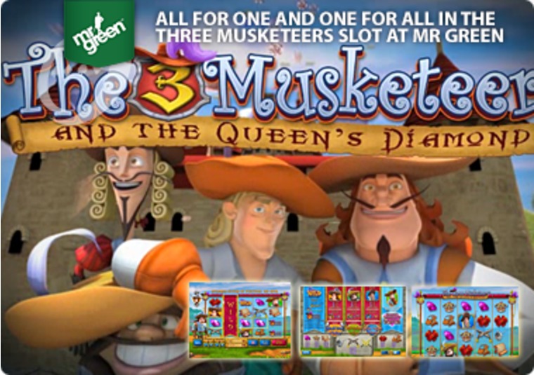 All for one and one for all in The Three Musketeers slot at Mr Green