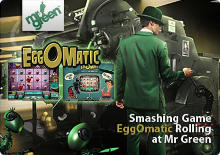 Smashing Game EggOmatic Rolling at Mr Green