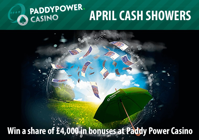 Win a share of 4,000 in bonuses at Paddy Power Casino