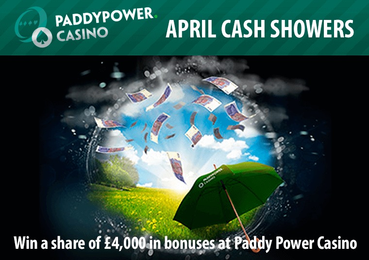 Win a share of £4,000 in bonuses at Paddy Power Casino