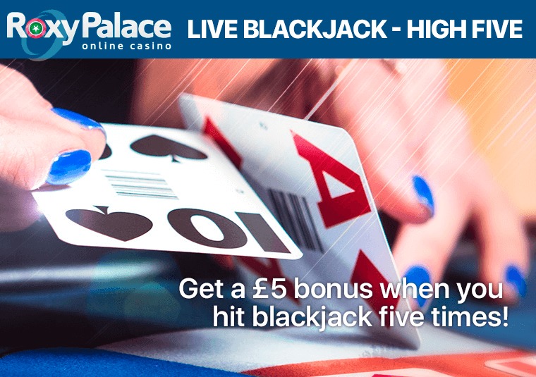 Get up to 20 in bonuses playing blackjack at Roxy Palace