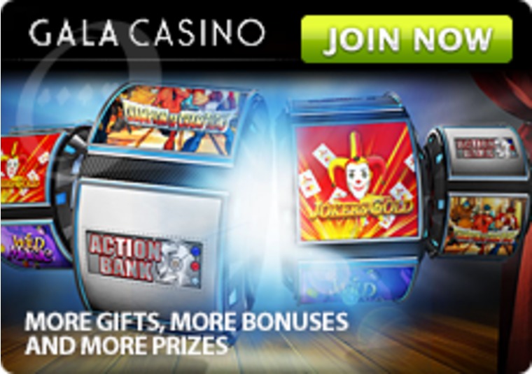 Play exclusive games at Gala Casino and get a bonus of up to 100