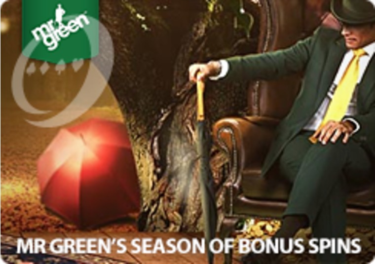 Get bonus spins every day during Mr Green's autumn promotion