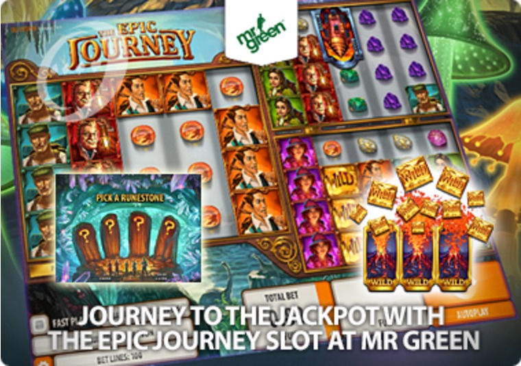 Journey to the jackpot with The Epic Journey slot at Mr Green