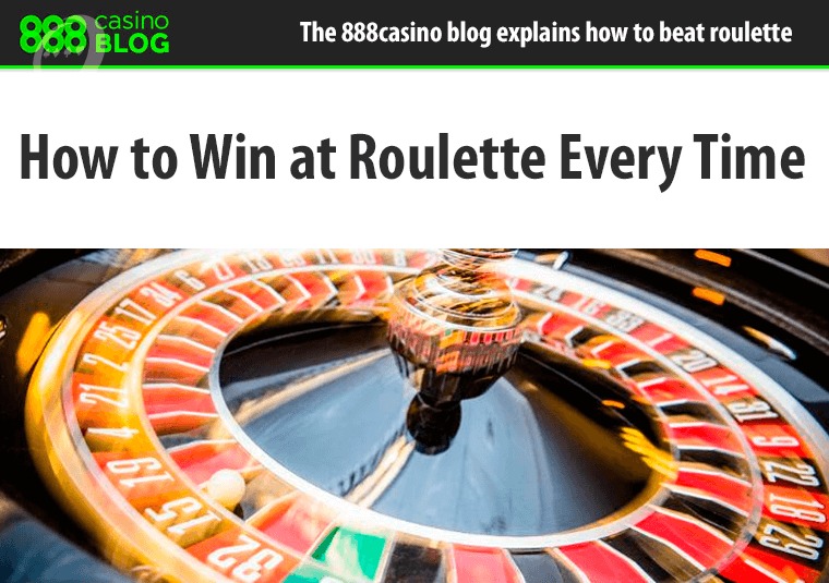 The 888casino blog explains how to beat roulette