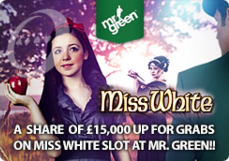 A Share of 15,000 Up for Grabs on Miss White Slot at Mr Green