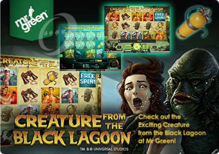 Check out the Exciting Creature from the Black Lagoon at Mr Green