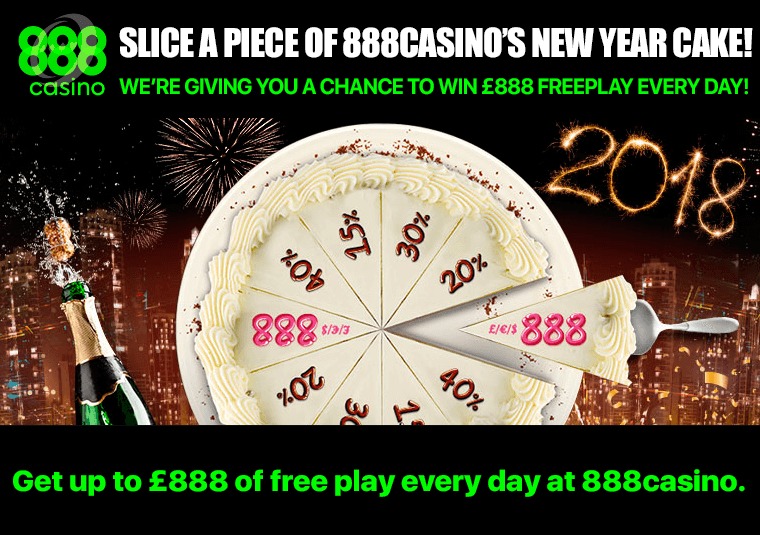 Get up to 888 of free play every day at 888casino