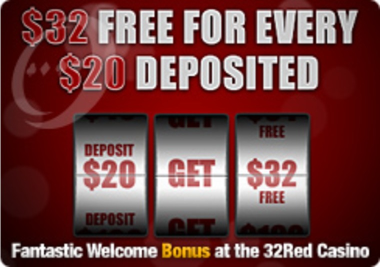 Fantastic Welcome Bonus at the 32Red Casino