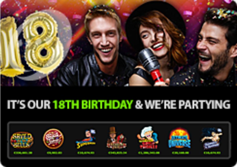 Celebrate 888casino's birthday with 3,600 in FreePlay