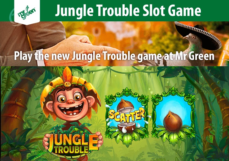 Play the new Jungle Trouble game at Mr Green