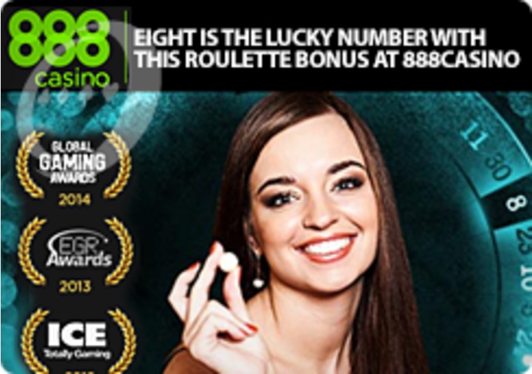 Eight Is the Lucky Number With This Roulette Bonus at 888casino