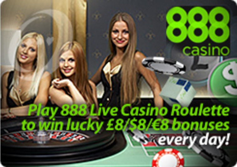 Bonuses Rolling at the 888 Live Casino Roulette