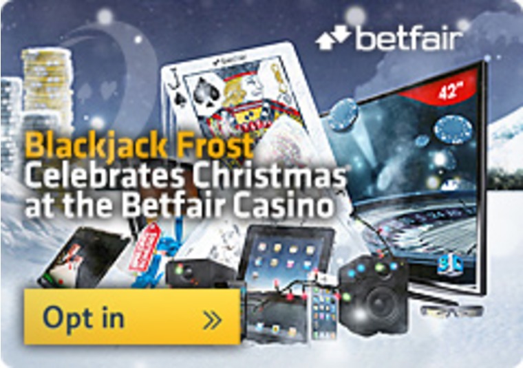 Blackjack Frost Celebrates Christmas at the Betfair Casino