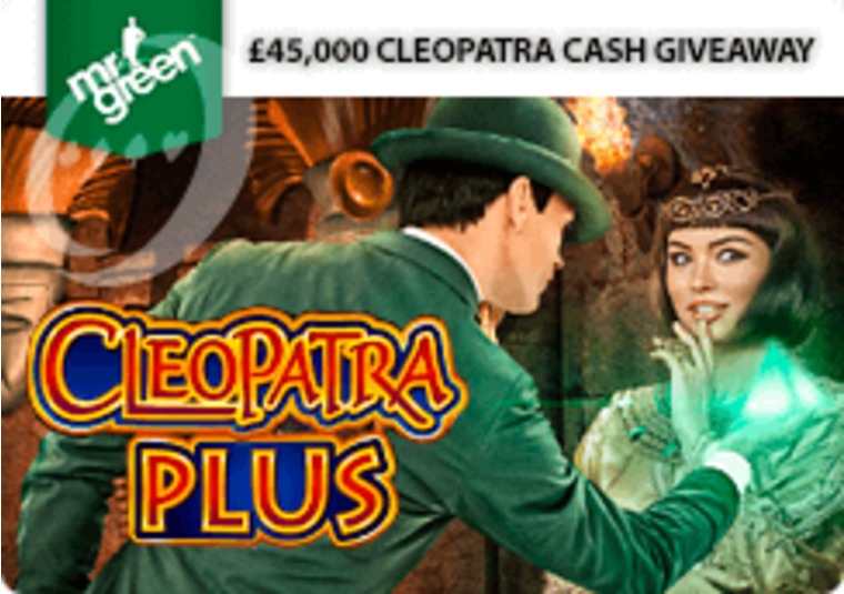 Win a share of 45k cash playing the new Cleopatra game at Mr Green