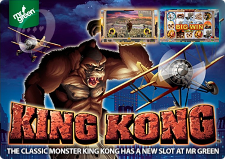 The classic monster King Kong has a new slot at Mr Green