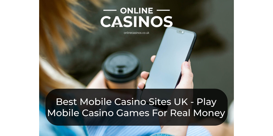 Holding a coffee in one hand and playing mobile casino games with the other.